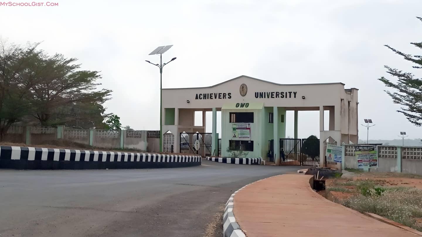 Achievers University Owo (AUO) Part-Time Degree Admission Form