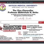 Special Valedictory Convocation for Prof Nimi D. Briggs at BMU
