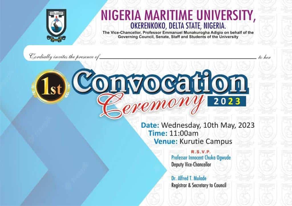 Nigeria Maritime University Convocation Ceremony