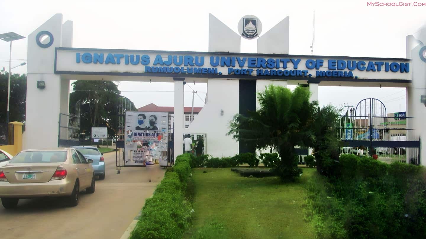Ignatius Ajuru University Of Education (IAUE) Admission List