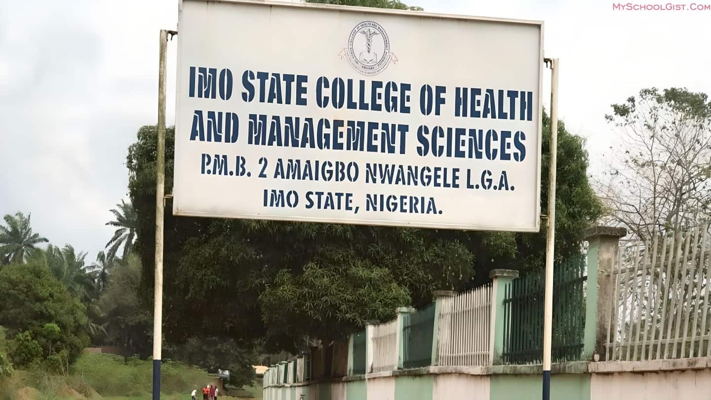 Imo State College of Health and Management Sciences Admission Form