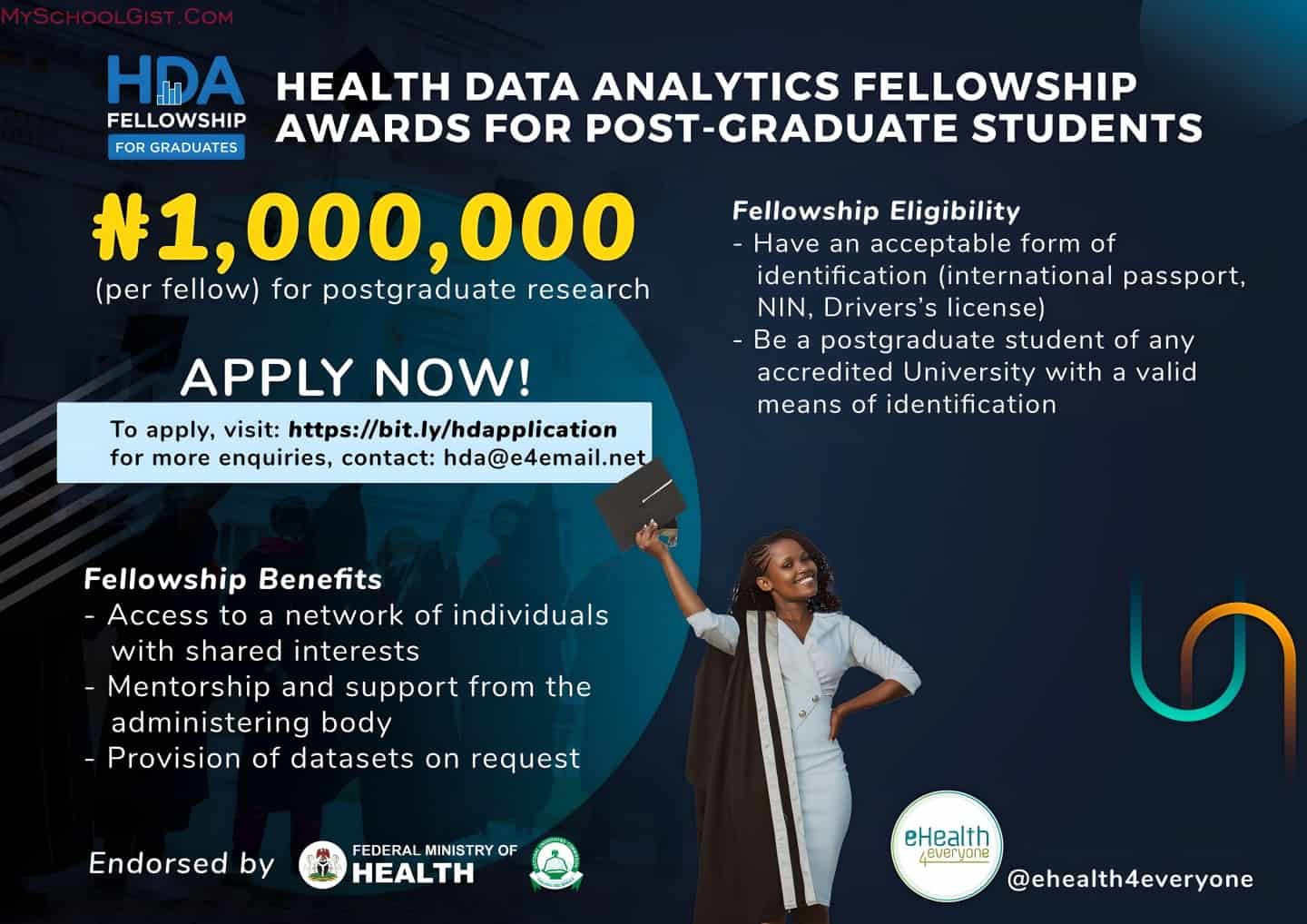 Apply for Health Data Analytics Graduate Fellowship