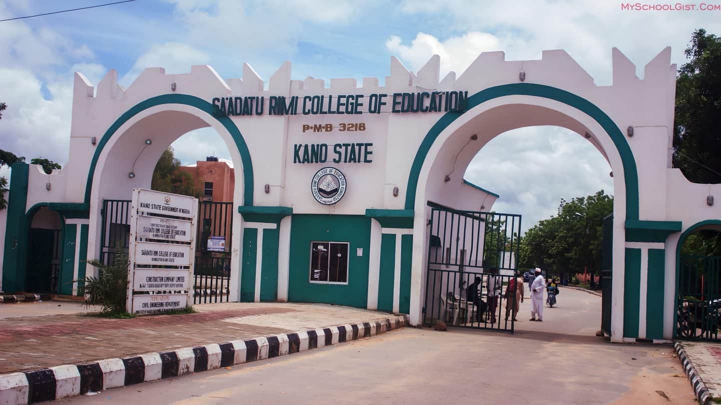 Sa'adatu Rimi College of Education (SRCOE) NCE Admission Form