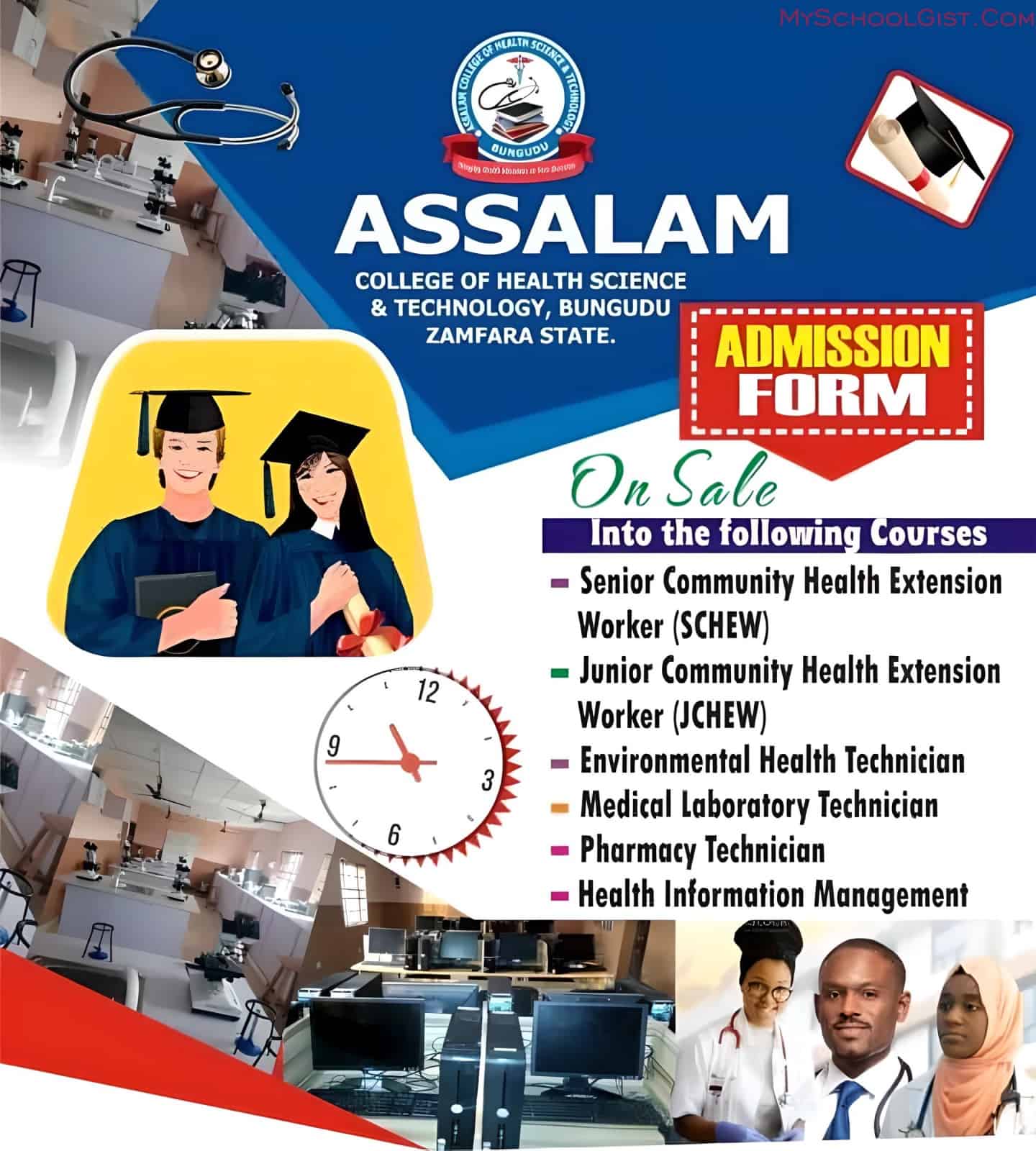 Assalam College of Health Science and Technology Admission Form