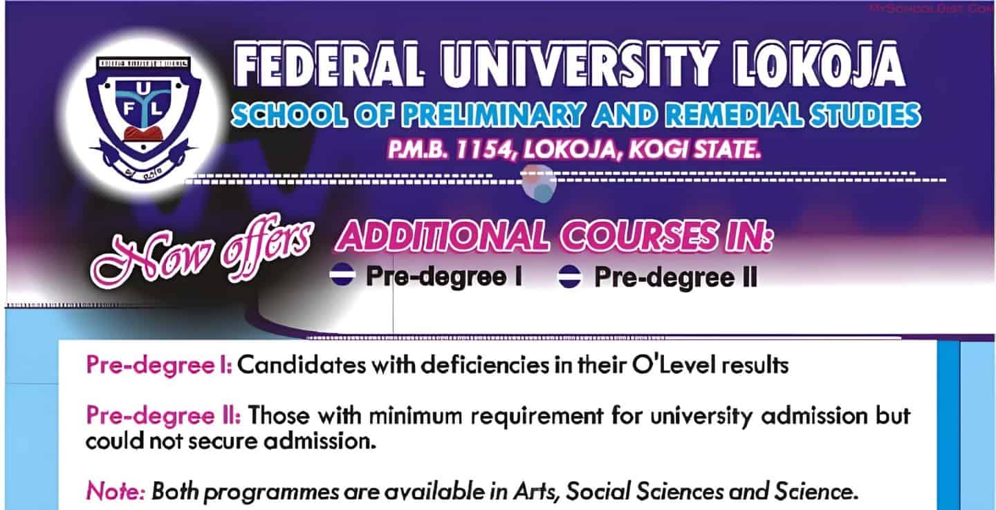Federal University Lokoja Pre-Degree Admission Form