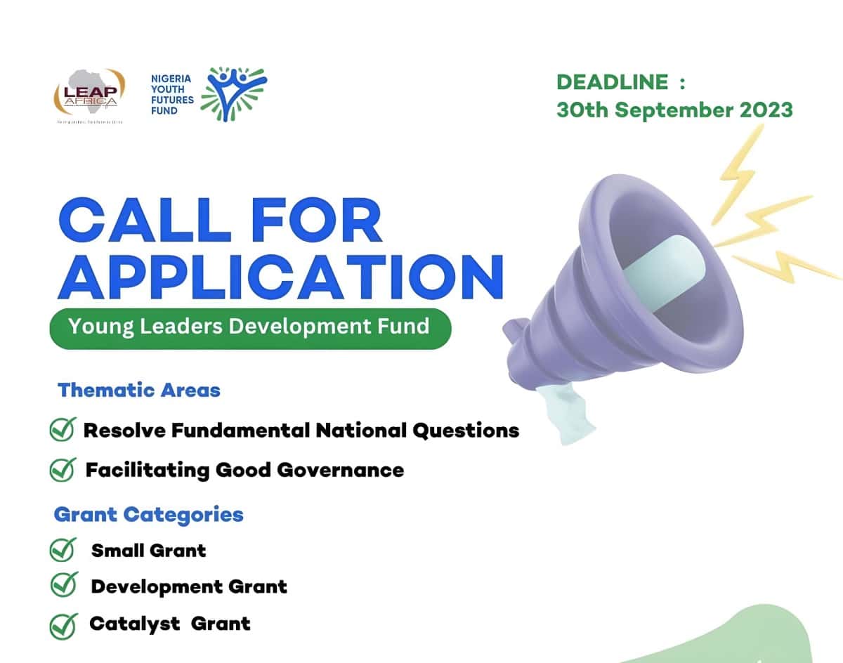 Nigeria Youth Futures Fund (NYFF) Young Leaders Development Fund