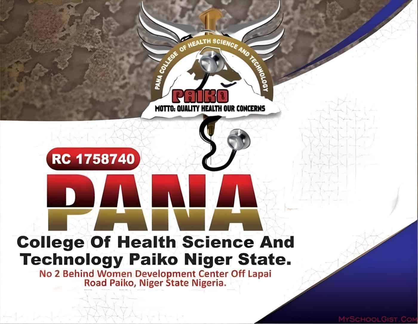 Pana College of Health Science and Technology Admission Form