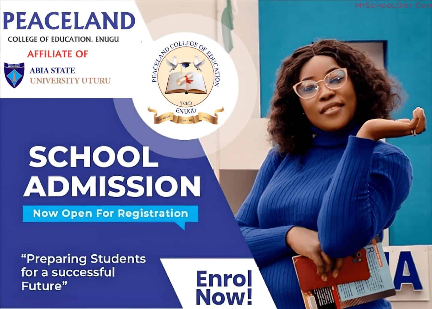 Peaceland College of Education NCE Post UTME Form