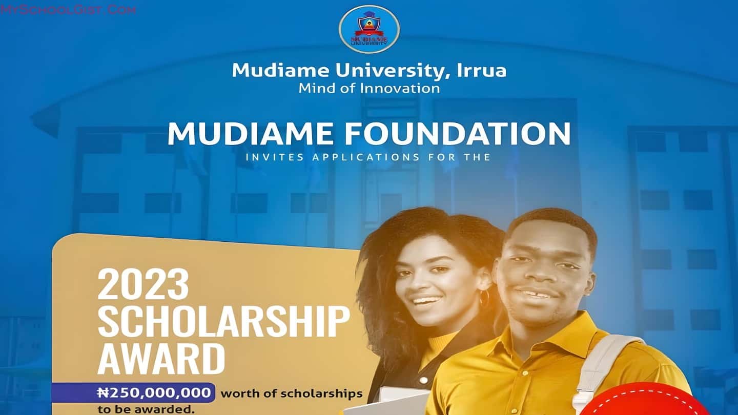 Mudiame Foundation Scholarship Award