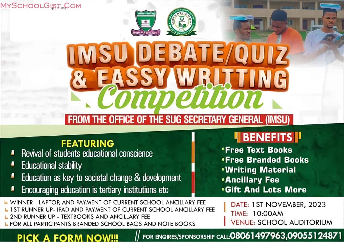 IMSU Debate/Quiz & Essay Writing Competition