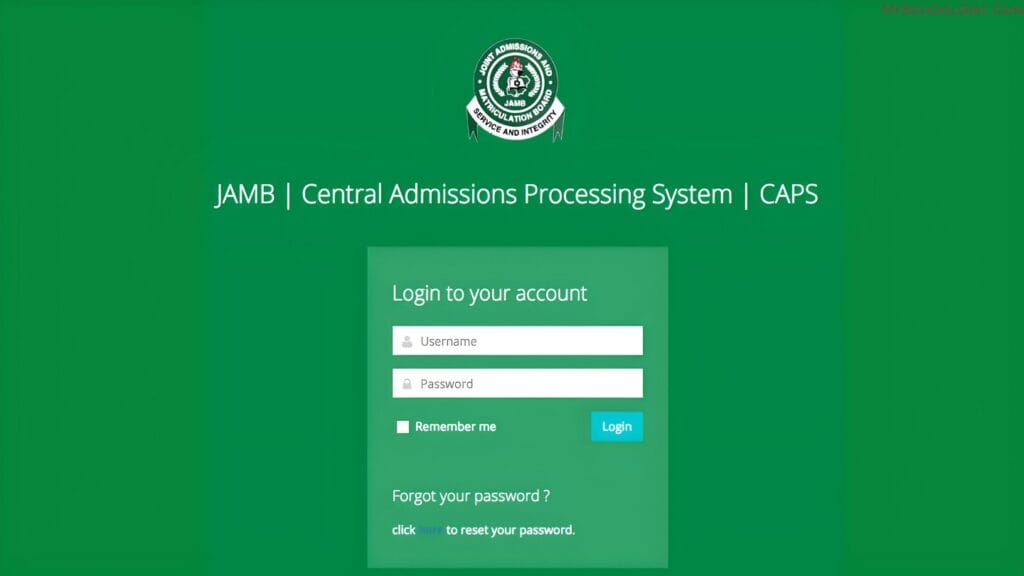JAMB CAPS Portal 2023 Accept or Reject Admission Offers Now