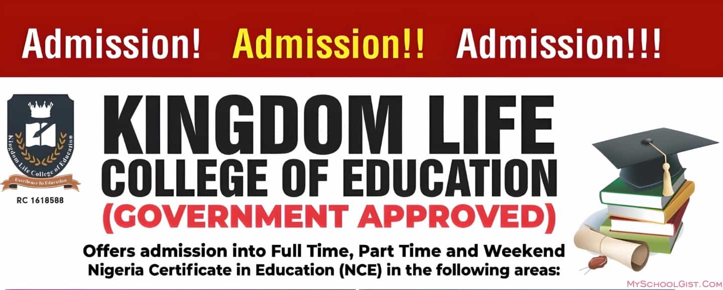 Kingdom Life College of Education (KLCOE) Admission Form