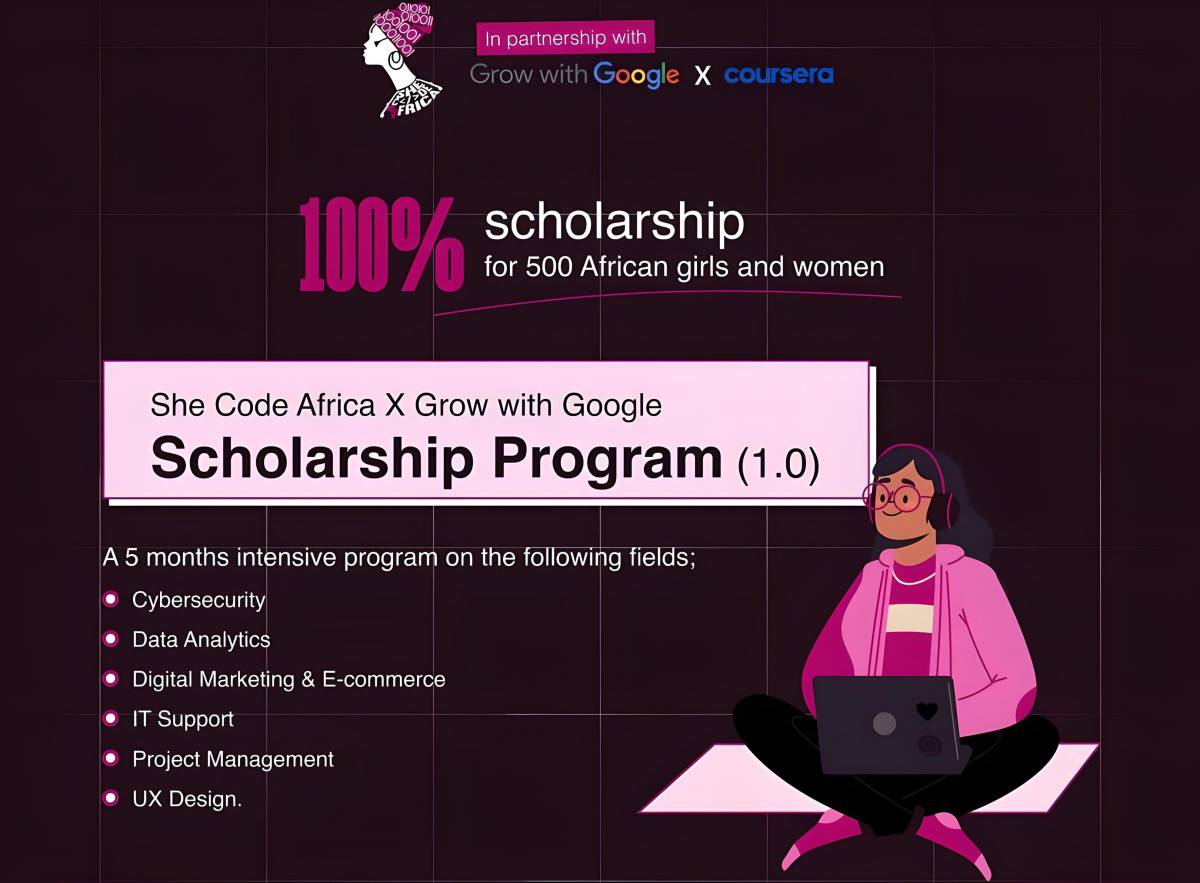 She Code Africa x Grow with Google Scholarship