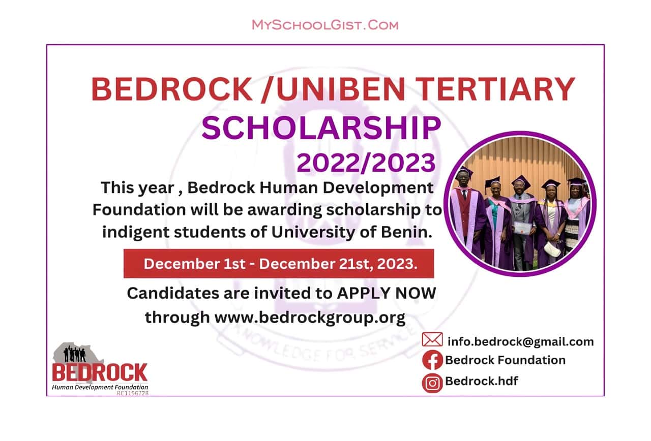 Bedrock/UNIBEN Tertiary Scholarship