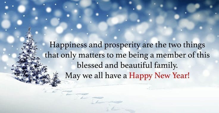 Happy New Year Wishes For Family