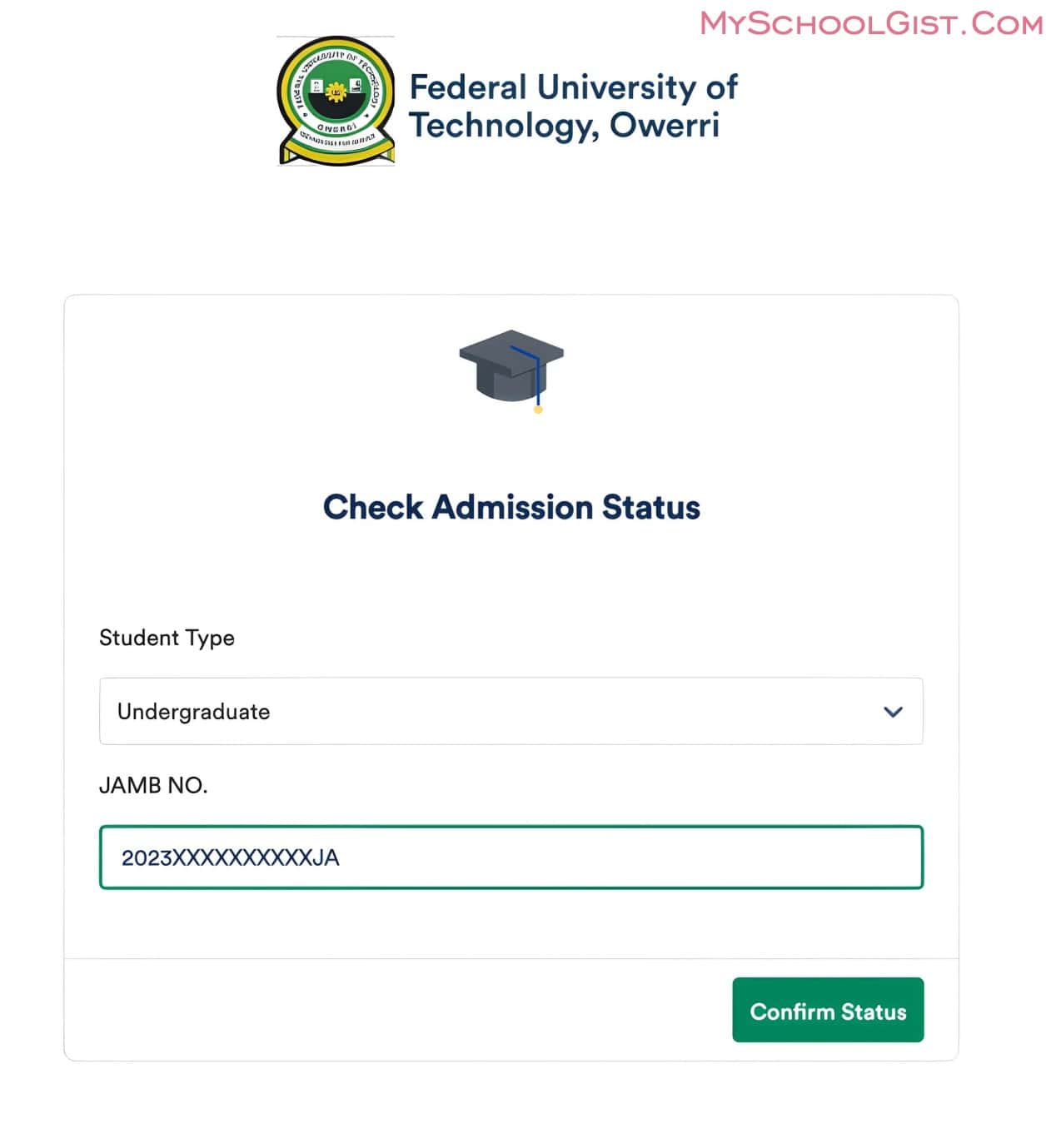 Step-by-Step Guide to Check Your FUTO Admission Status