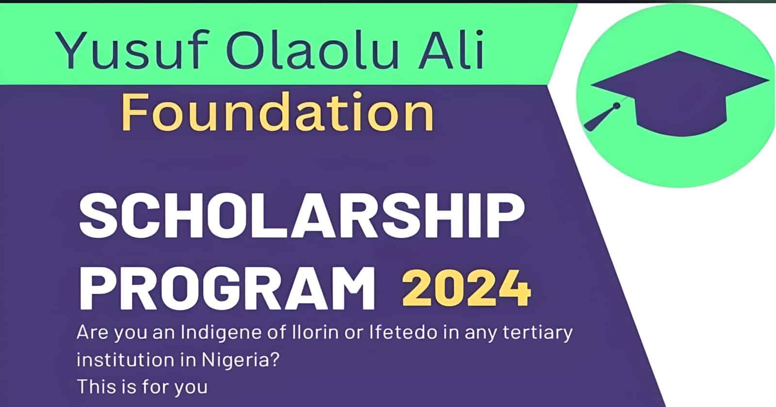 Yusuf Olaolu Ali Foundation Scholarship Program