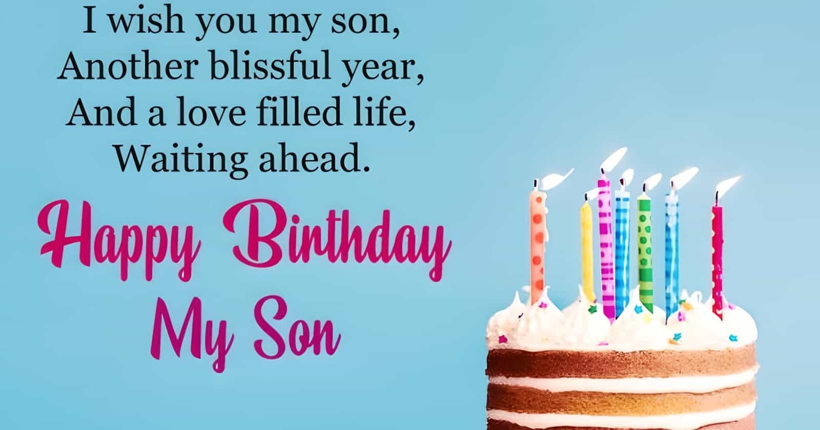 Happy Birthday Messages and Wishes for Sons