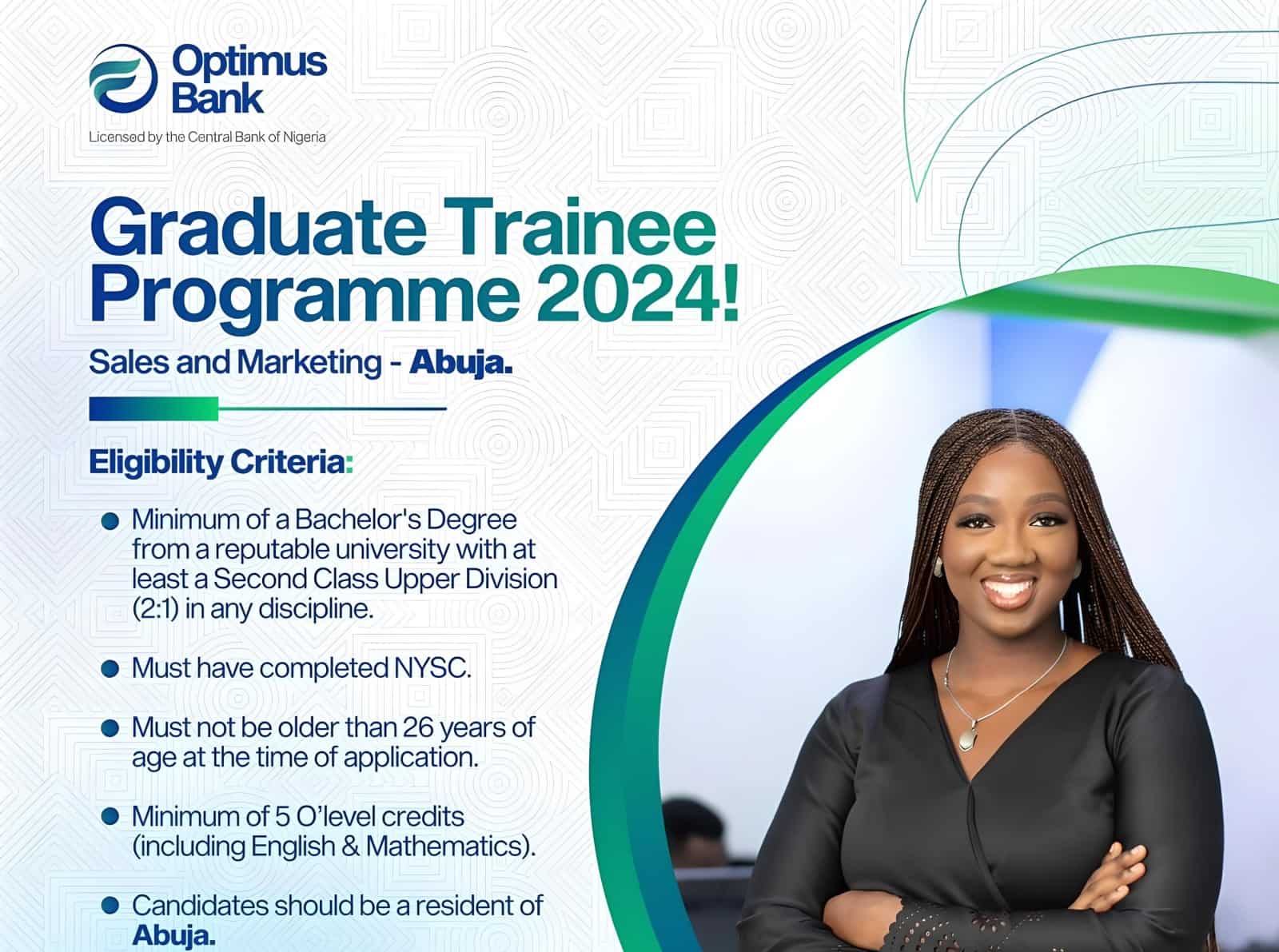 Optimus Bank Graduate Trainee Programme