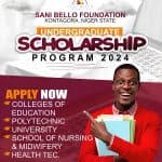 Sani Bello Foundation Scholarship for Nigerian Tertiary Students