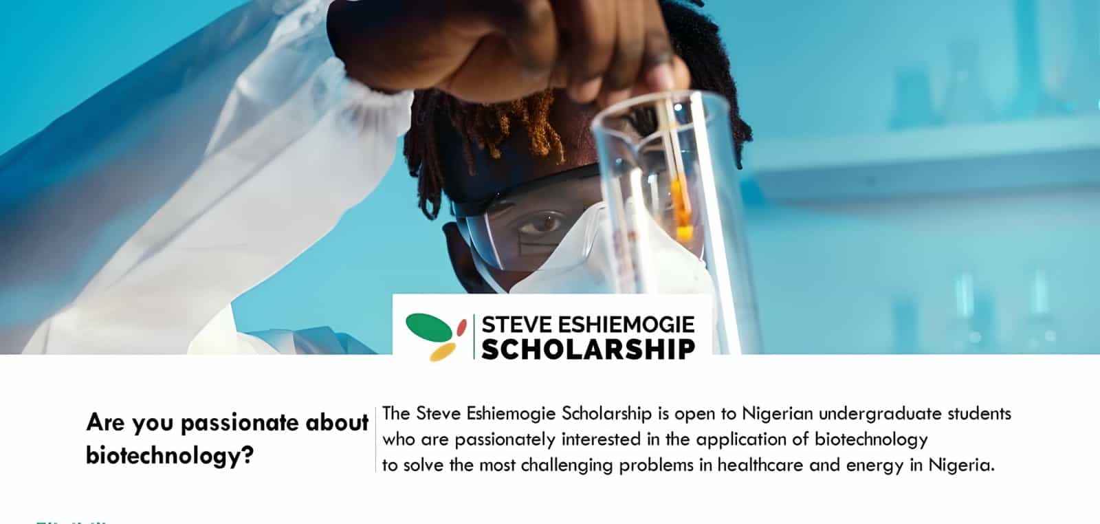 Steve Eshiemogie Scholarship