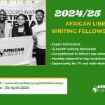 African Liberty 2024 Writing Fellowship Program for Young Writers