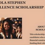 Apply for the Toriola Stephen Excellence Scholarship 2024