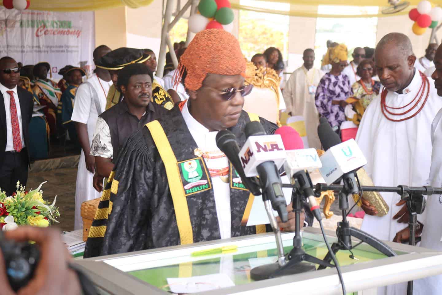 Oba of Benin Installed as Chancellor at NOUN