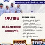 Oke-osanyintolu College of Health Tech Admission Form 2024/2025
